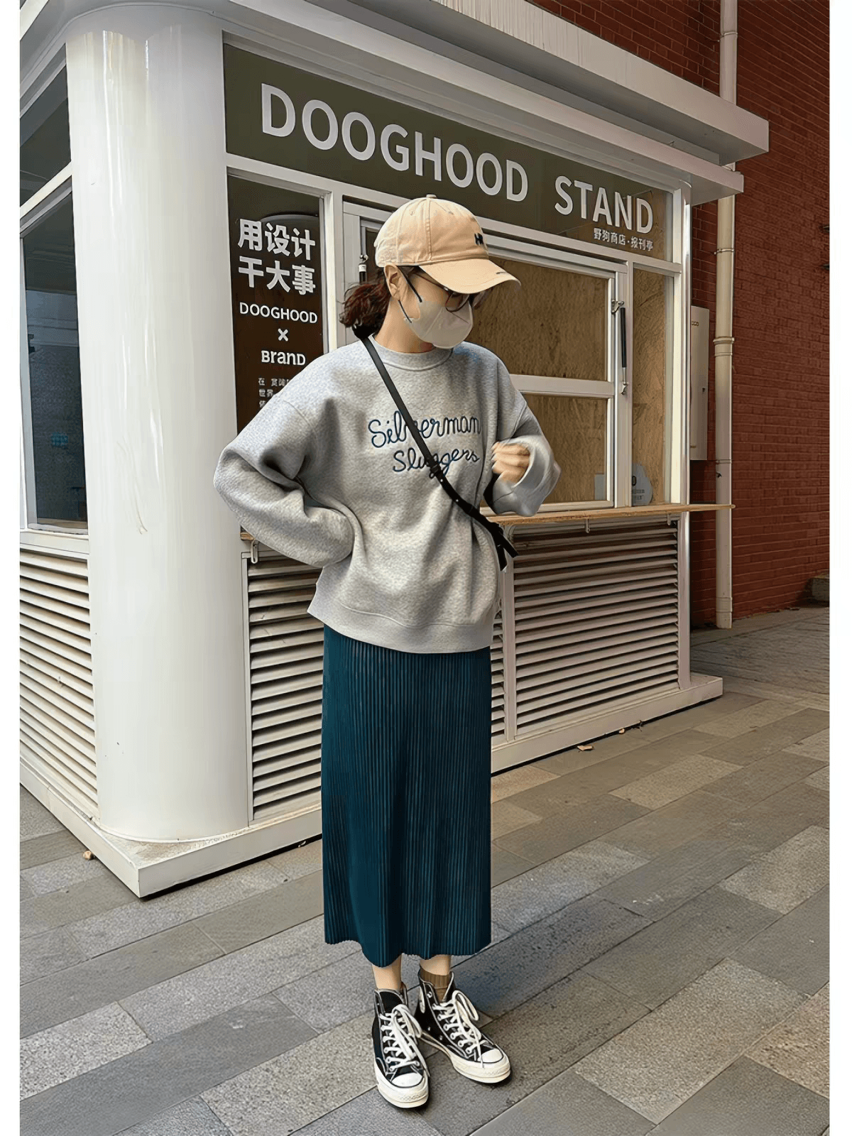 마 후아 면 순면 얼굴 비 시장 모방 면 재료 라운드 넥 후드티 얇은 스타일 털이 있는 루즈핏 없음 모자