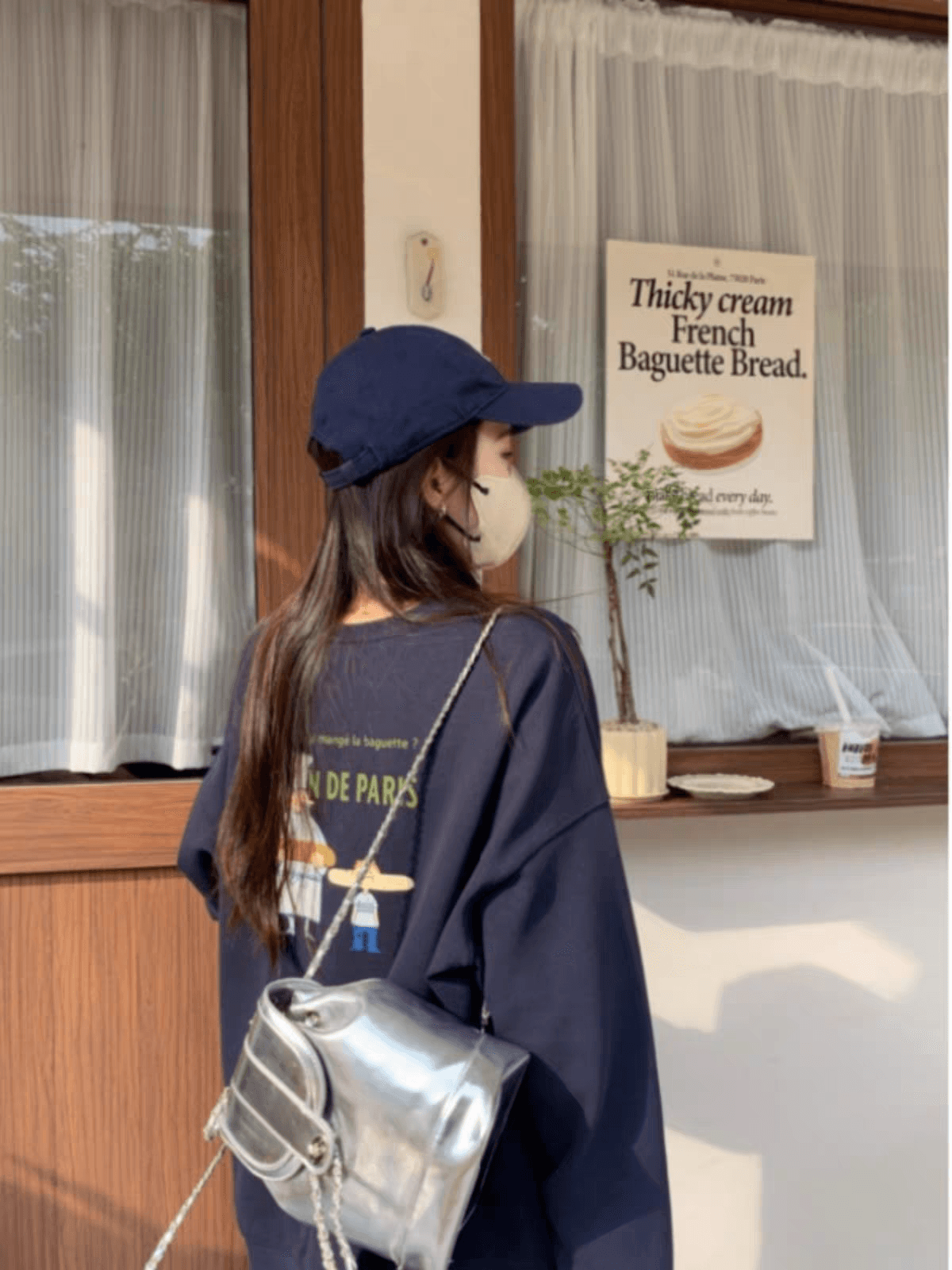마 후아 면 순면 얼굴 비 시장 전체 폴리 에스터 모방 면 재료 라운드 넥 후드티 얇은 스타일 털이 있는 루즈핏 없음 모자 이미지 4