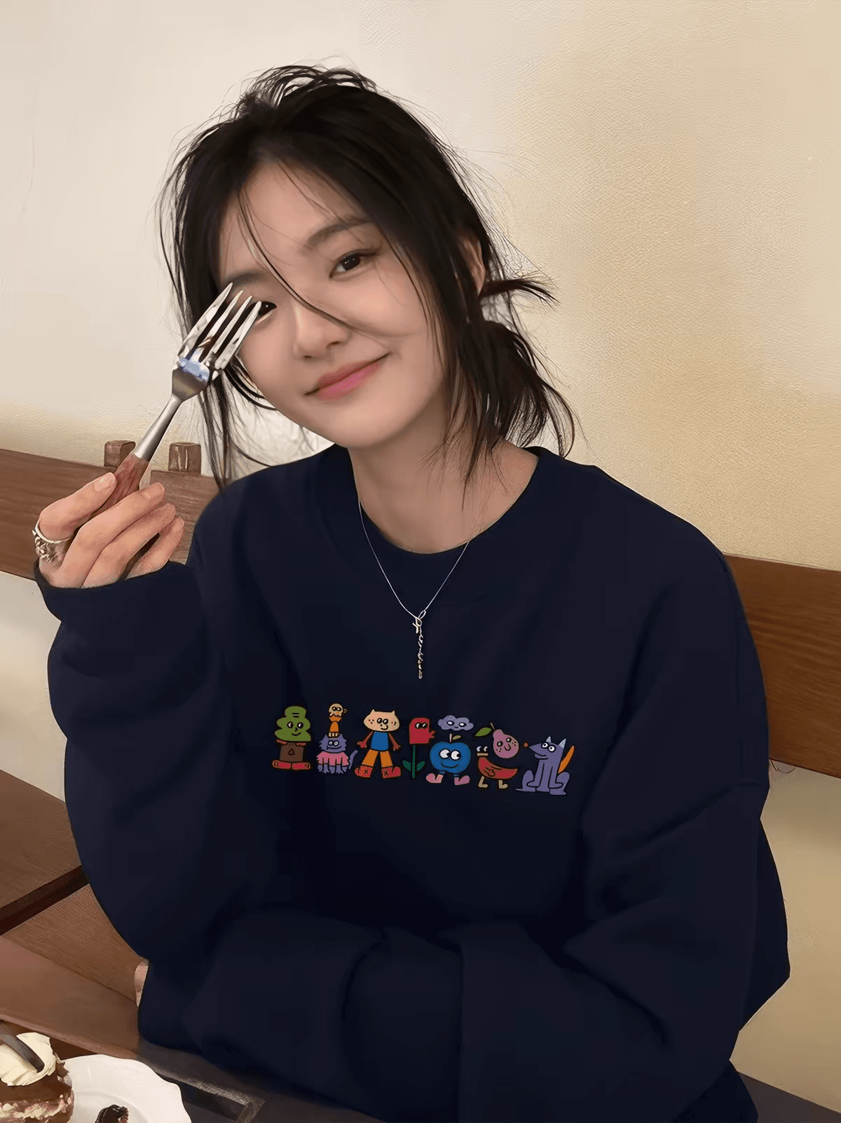 마 후아 면 순면 얼굴 비 시장 전체 폴리 에스터 모방 면 재료 라운드 넥 후드티 얇은 스타일 털이 있는 루즈핏 없음 모자