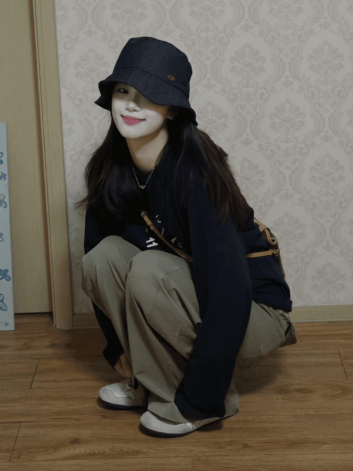 한국 스타일 창의성 시계 프린트 긴팔 티셔츠 여성 봄 가을 루즈핏 편안함 연령 감소 다용도 셔츠 트렌디 이미지 4