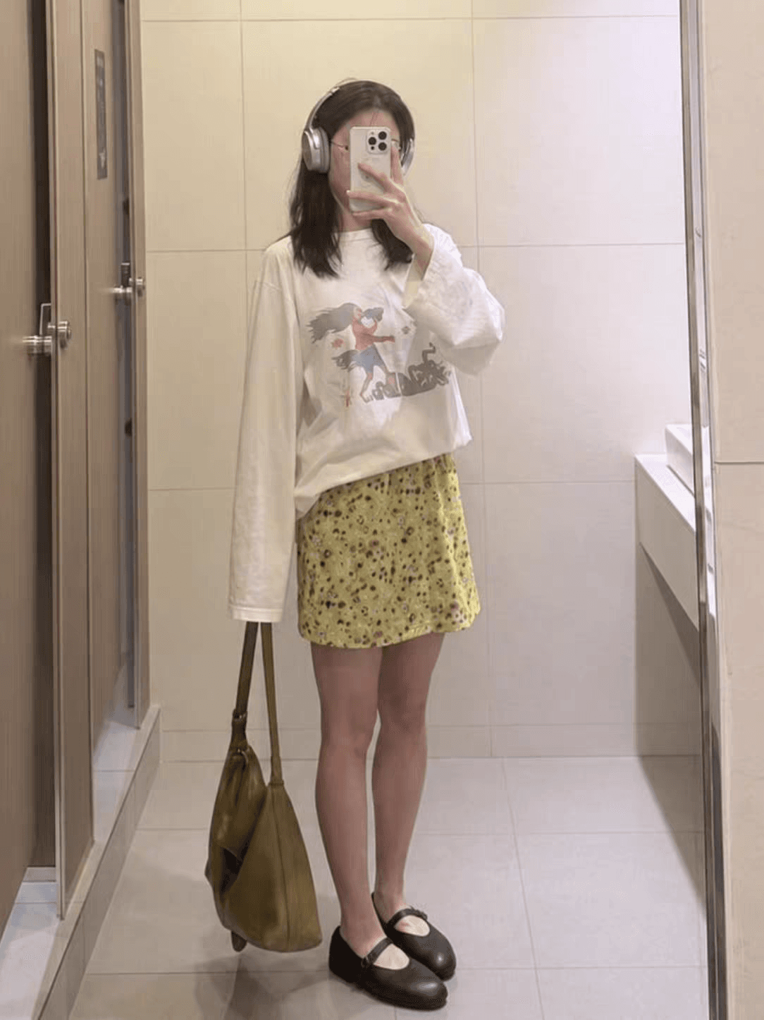 한 부서 달콤함 학원 스타일 ins 재미있는 만화 애니메이션 프린트 가을 새로운 루즈핏 만나는 긴팔 티셔츠 여성 상세 이미지 2