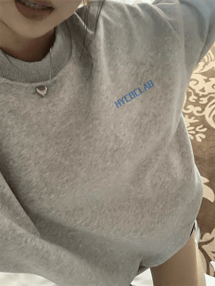 마 후아 면 순면 얼굴 비 시장 전체 폴리 에스터 모방 면 재료 라운드 넥 후드티 얇은 스타일 털이 있는 루즈핏 없음 모자 이미지 3