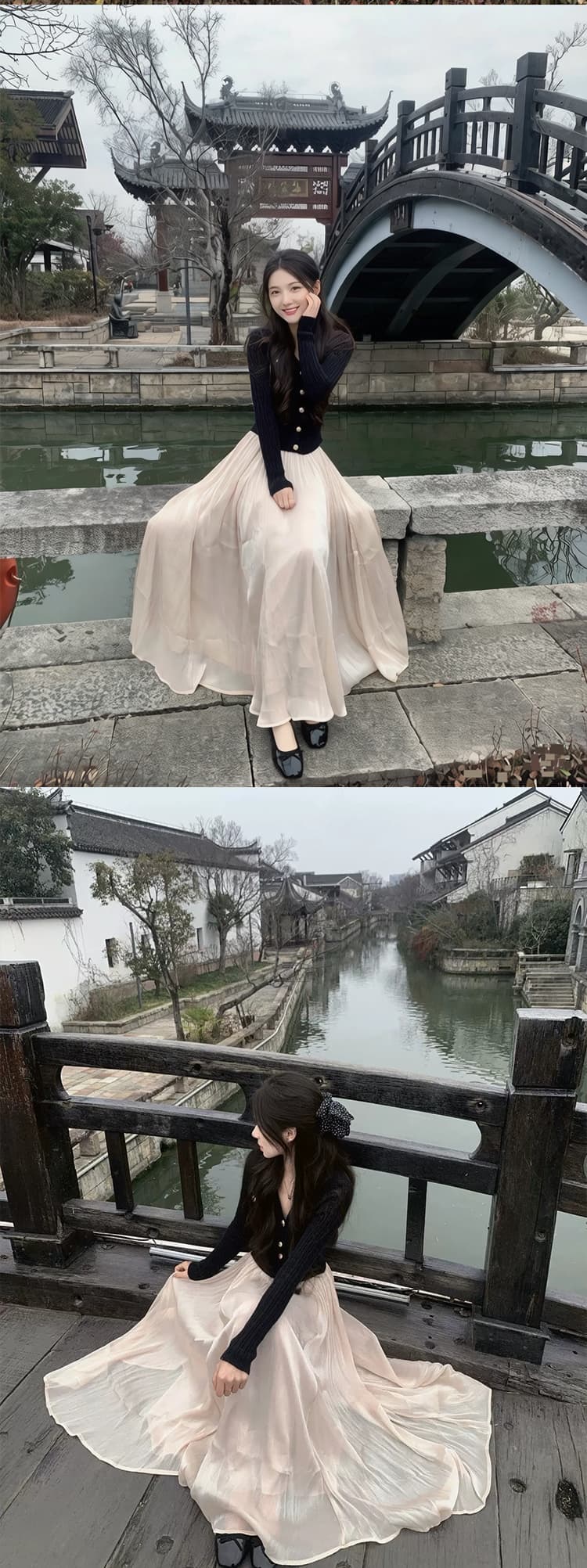 임산부 고급 센스 깃발 망사 치마 여성 여름 한 마디 반신 스커트 롱 코트 대양 품격 슬림해 보이는 큰 진자 우산 치마 여성 상세 이미지 9
