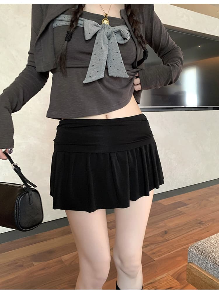 임산부 순면 복부 지지 치마 얇은 한 마디 노출 방지 미니 스커트 여름 테니스 미니 스커트 여성 의류 반신 스커트 출산 후 웨어러블 상세 이미지 19