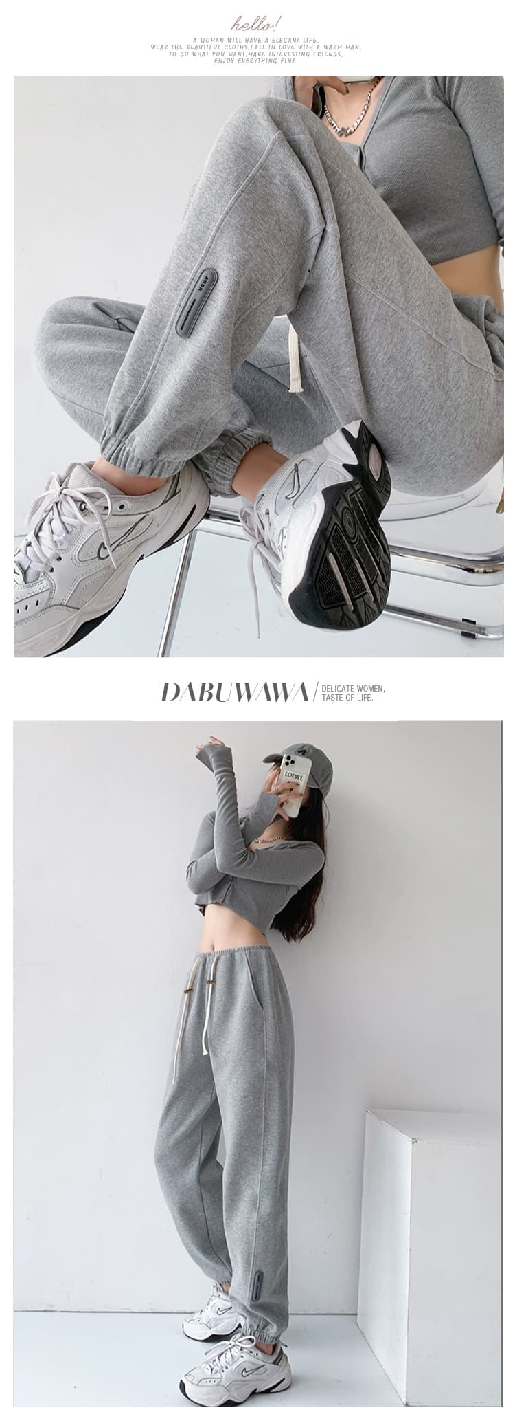 임산부 가을 겨울철 털이 있는 새로운 임산부 바지 펌프 로프 외출용 슬림해 보이는 조거 바지 배기 바지 임신 이후 웨어러블 긴 바지 상세 이미지 9