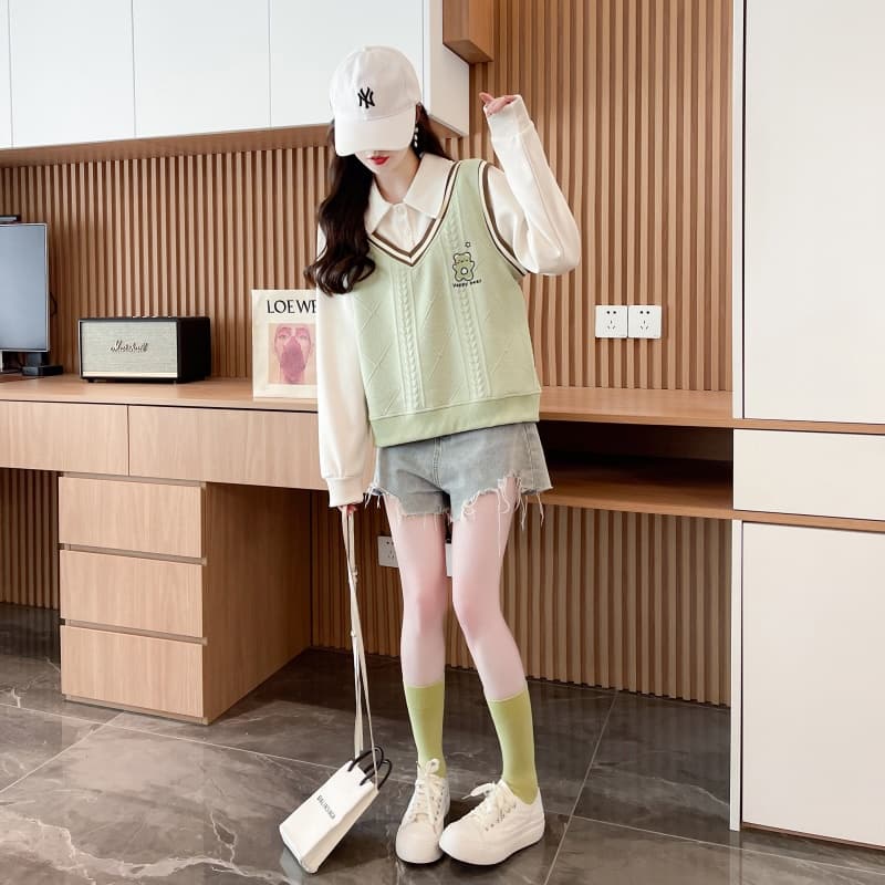 실사 이후 패키지 칼라 털이 있고 두꺼운 자카드 복합 한국 스타일 겨울 긴팔 재킷 후드티 여성 디자인 센스 맨위 상세 이미지 3