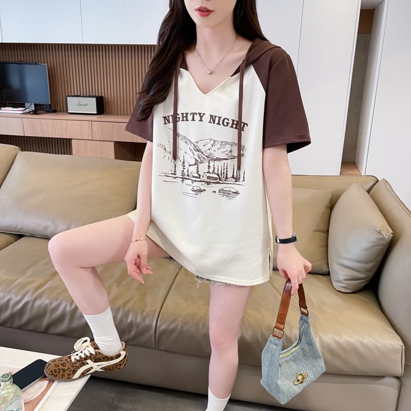 실사 순면 튀김 거리 흔들어서 톤 품질 반팔 티셔츠 여성 트렌디 새로운 맨위 빅 사이즈 여성 의류 상세 이미지 15