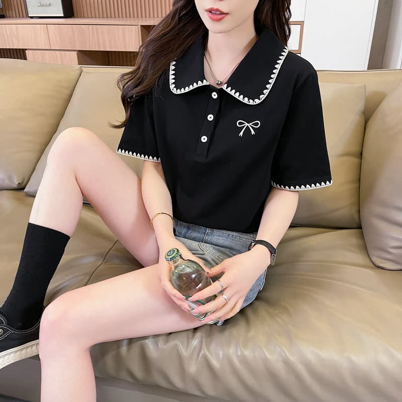 실사 튀김 거리 흔들어서 톤 품질 원본 부형제 순면 반팔 원본 티셔츠 여성 트렌디 새로운 맨위 빅 사이즈 여성 의류 상세 이미지 17
