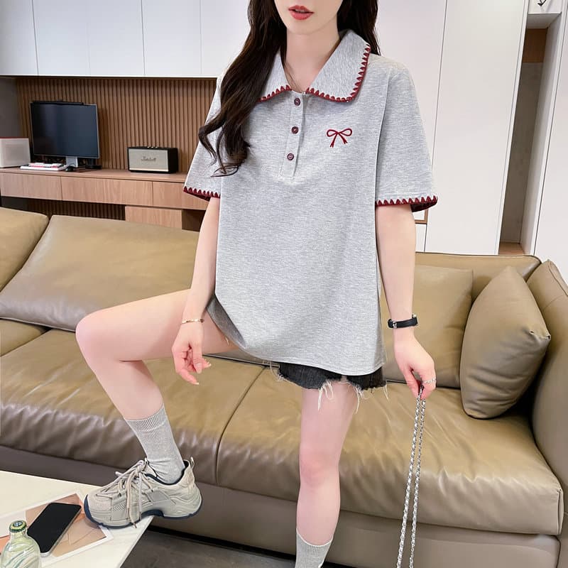 실사 튀김 거리 흔들어서 톤 품질 원본 부형제 순면 반팔 원본 티셔츠 여성 트렌디 새로운 맨위 빅 사이즈 여성 의류 상세 이미지 20