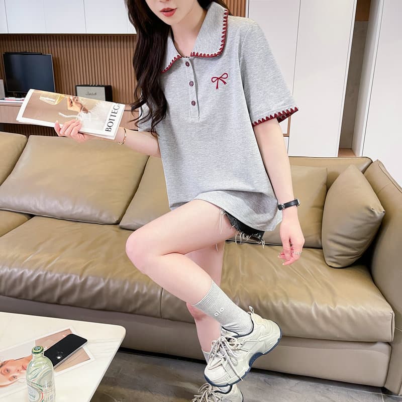 실사 튀김 거리 흔들어서 톤 품질 원본 부형제 순면 반팔 원본 티셔츠 여성 트렌디 새로운 맨위 빅 사이즈 여성 의류 상세 이미지 23