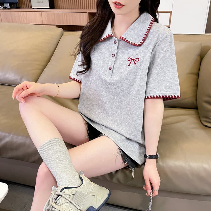 실사 튀김 거리 흔들어서 톤 품질 원본 부형제 순면 반팔 원본 티셔츠 여성 트렌디 새로운 맨위 빅 사이즈 여성 의류 상세 이미지 25