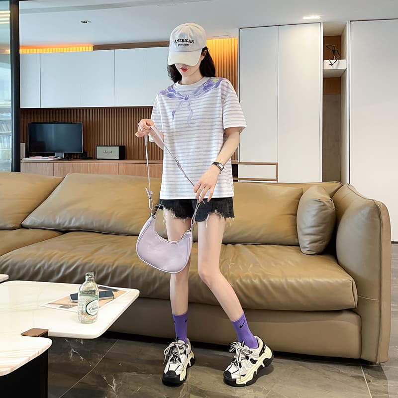 실사 튀김 거리 흔들어서 톤 품질 면 소재 반팔 티셔츠 여성 여름 트렌디 새로운 맨위 빅 사이즈 여성 의류 상세 이미지 33