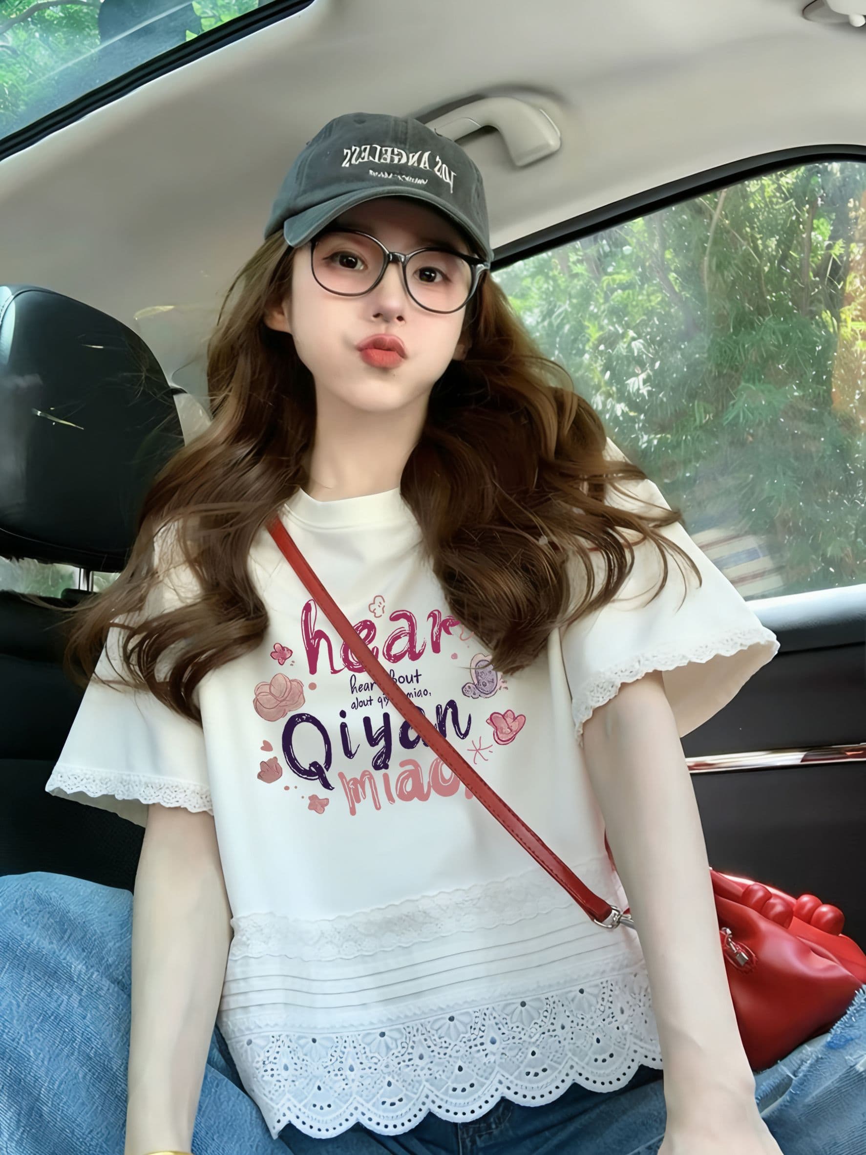 원본 것 무거운 작업 레이스 패치워크 특별 빅 사이즈 300 근 반팔 티셔츠 프린트