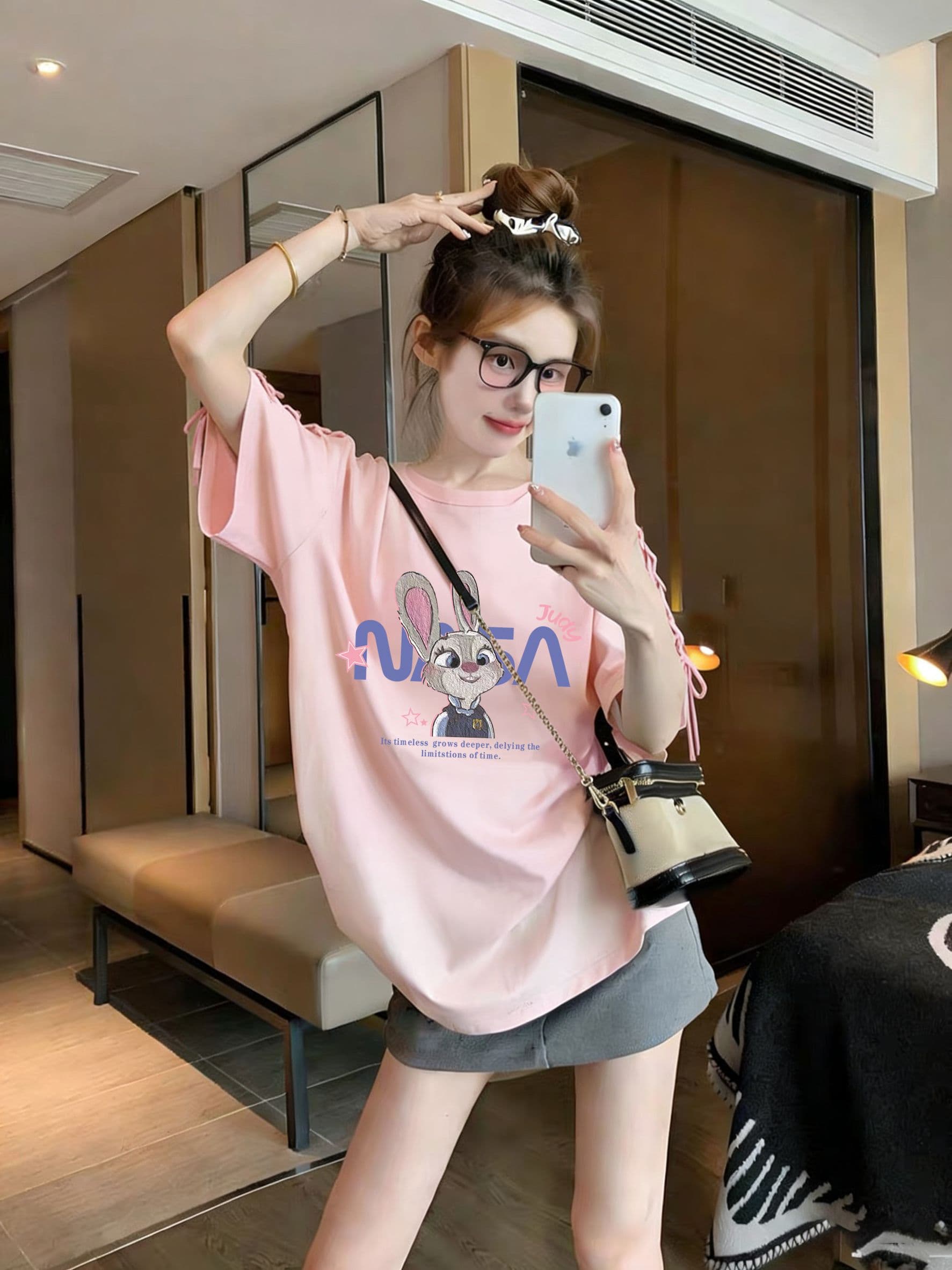 실사 모방 면 200그램 특별 빅 사이즈 300 근 새로운 폭발 스트랩 맨위 루즈핏 반팔 티셔츠 여성 상세 이미지 4