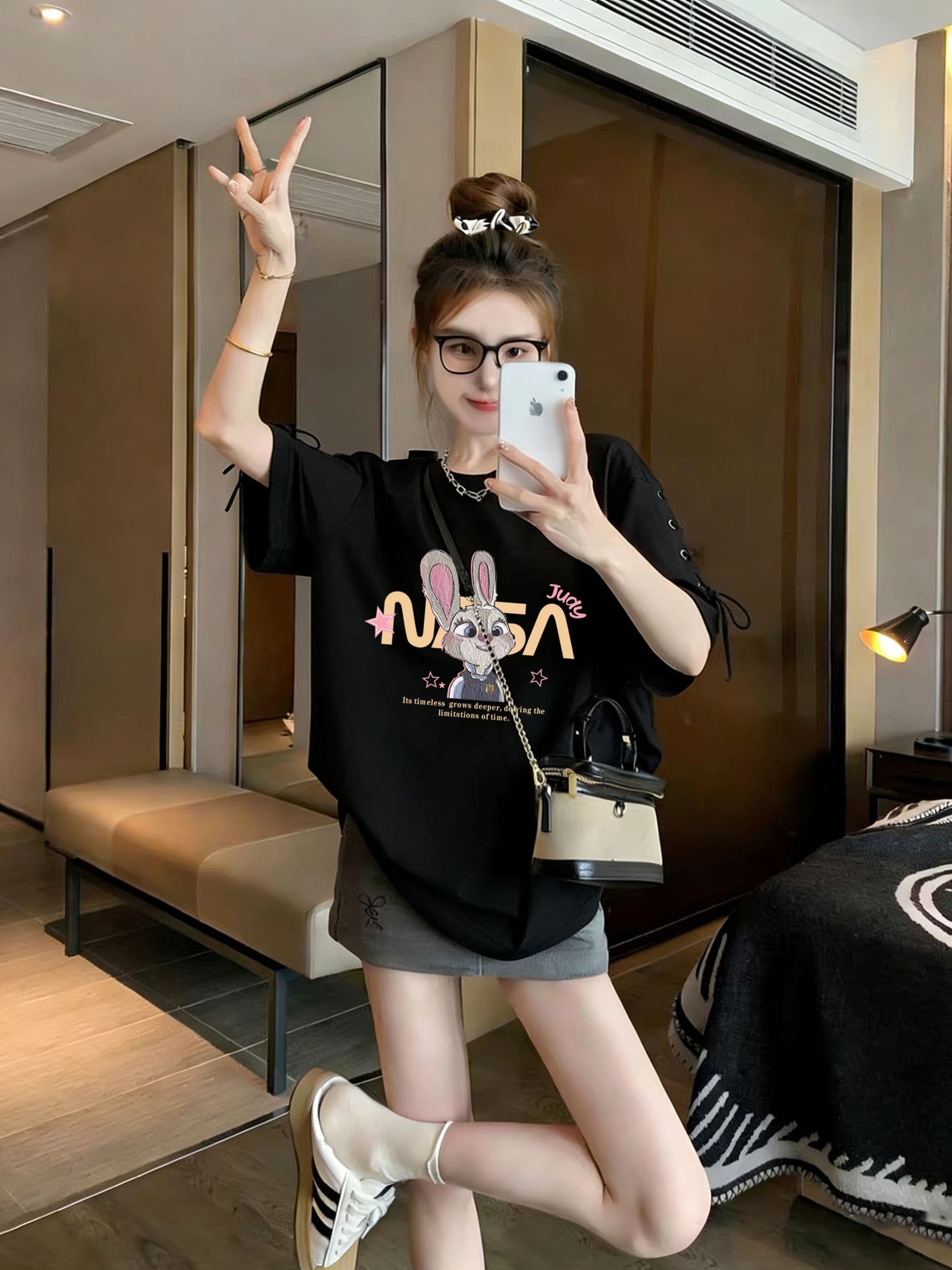실사 모방 면 200그램 특별 빅 사이즈 300 근 새로운 폭발 스트랩 맨위 루즈핏 반팔 티셔츠 여성 상세 이미지 8