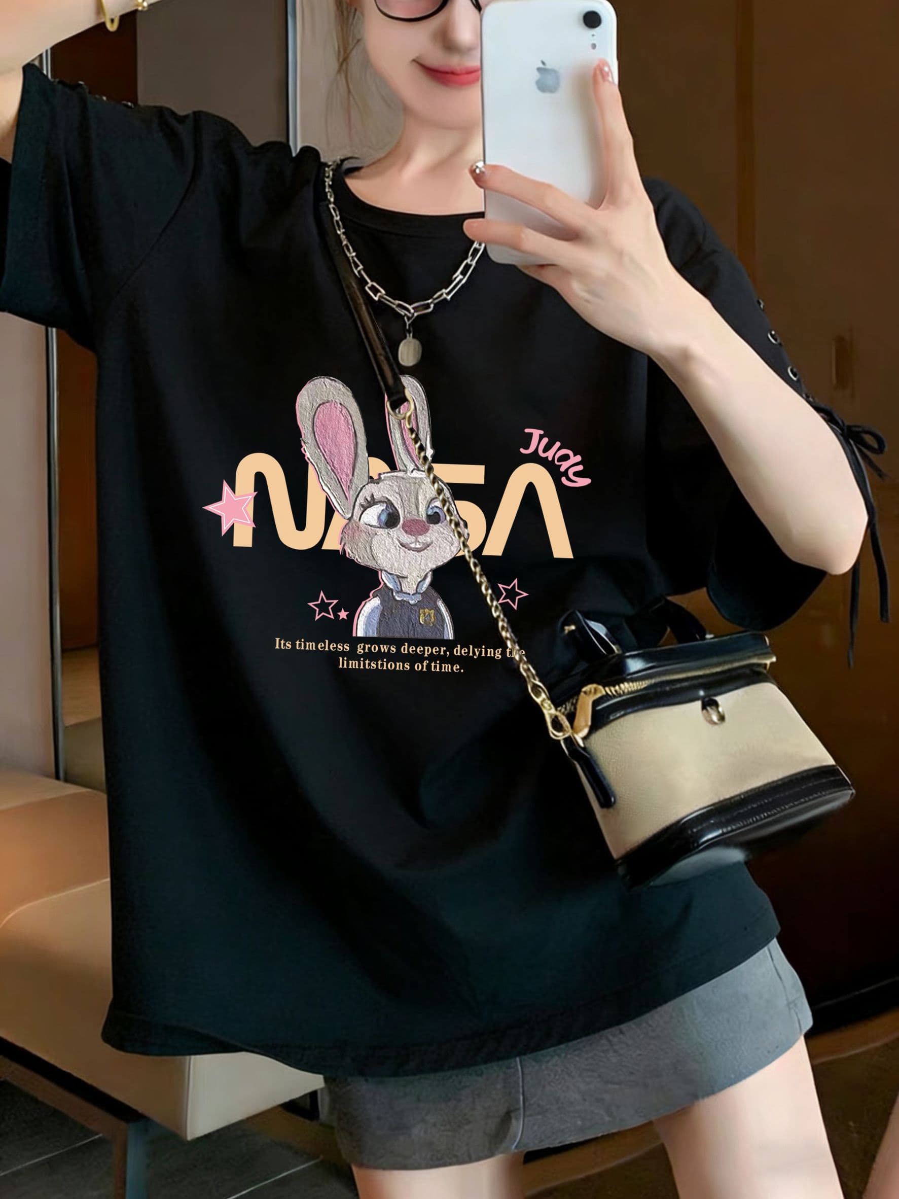 실사 모방 면 200그램 특별 빅 사이즈 300 근 새로운 폭발 스트랩 맨위 루즈핏 반팔 티셔츠 여성 상세 이미지 11