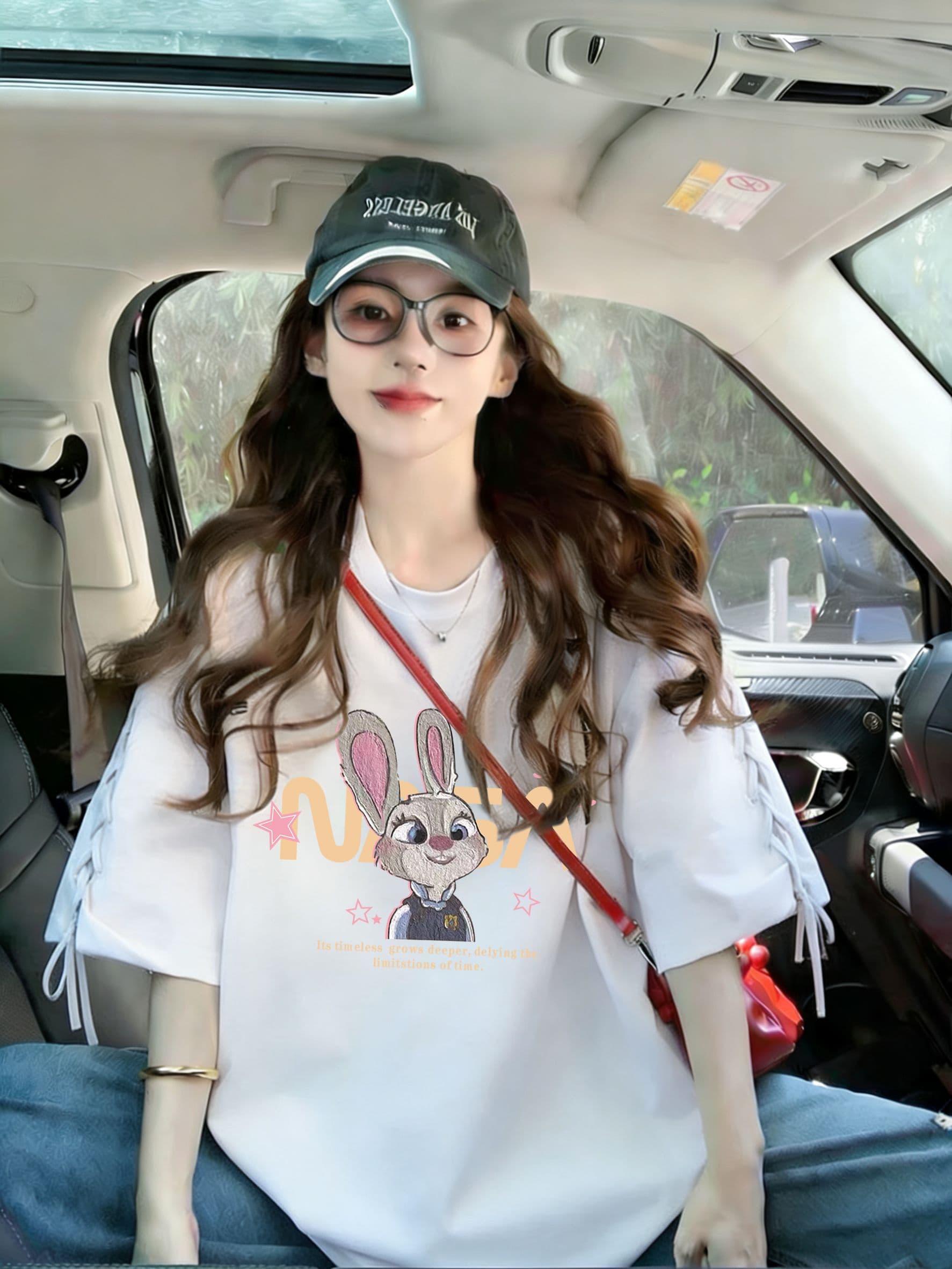 실사 모방 면 200그램 특별 빅 사이즈 300 근 새로운 폭발 스트랩 맨위 루즈핏 반팔 티셔츠 여성 상세 이미지 12