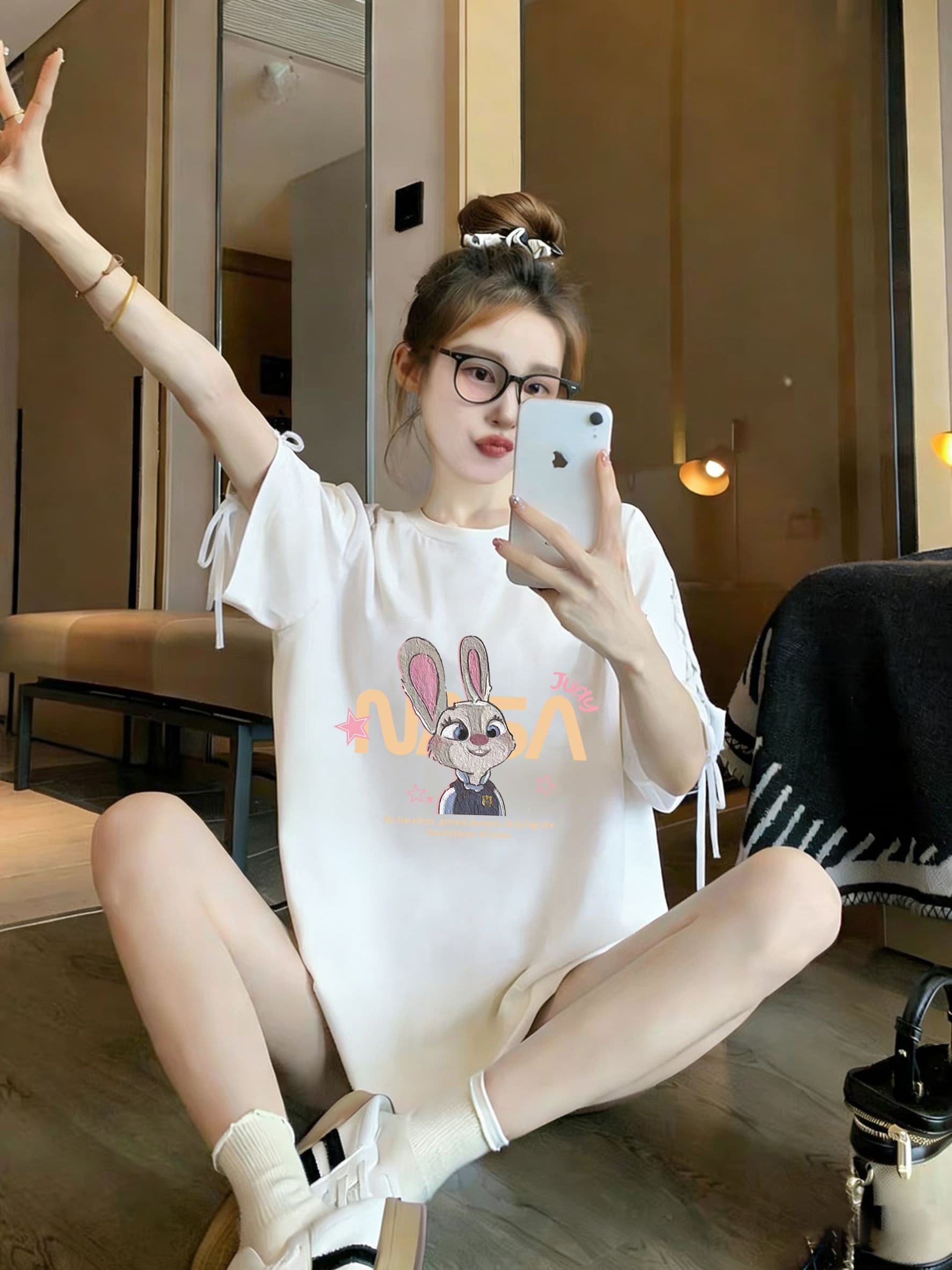 실사 모방 면 200그램 특별 빅 사이즈 300 근 새로운 폭발 스트랩 맨위 루즈핏 반팔 티셔츠 여성 상세 이미지 15
