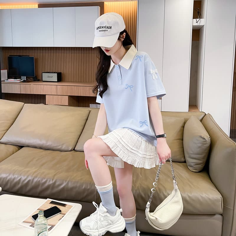 실사 튀김 거리 흔들어서 톤 품질 원본 부형제 순면 반팔 티셔츠 여성 트렌디 새로운 맨위 빅 사이즈 여성 의류 상세 이미지 22