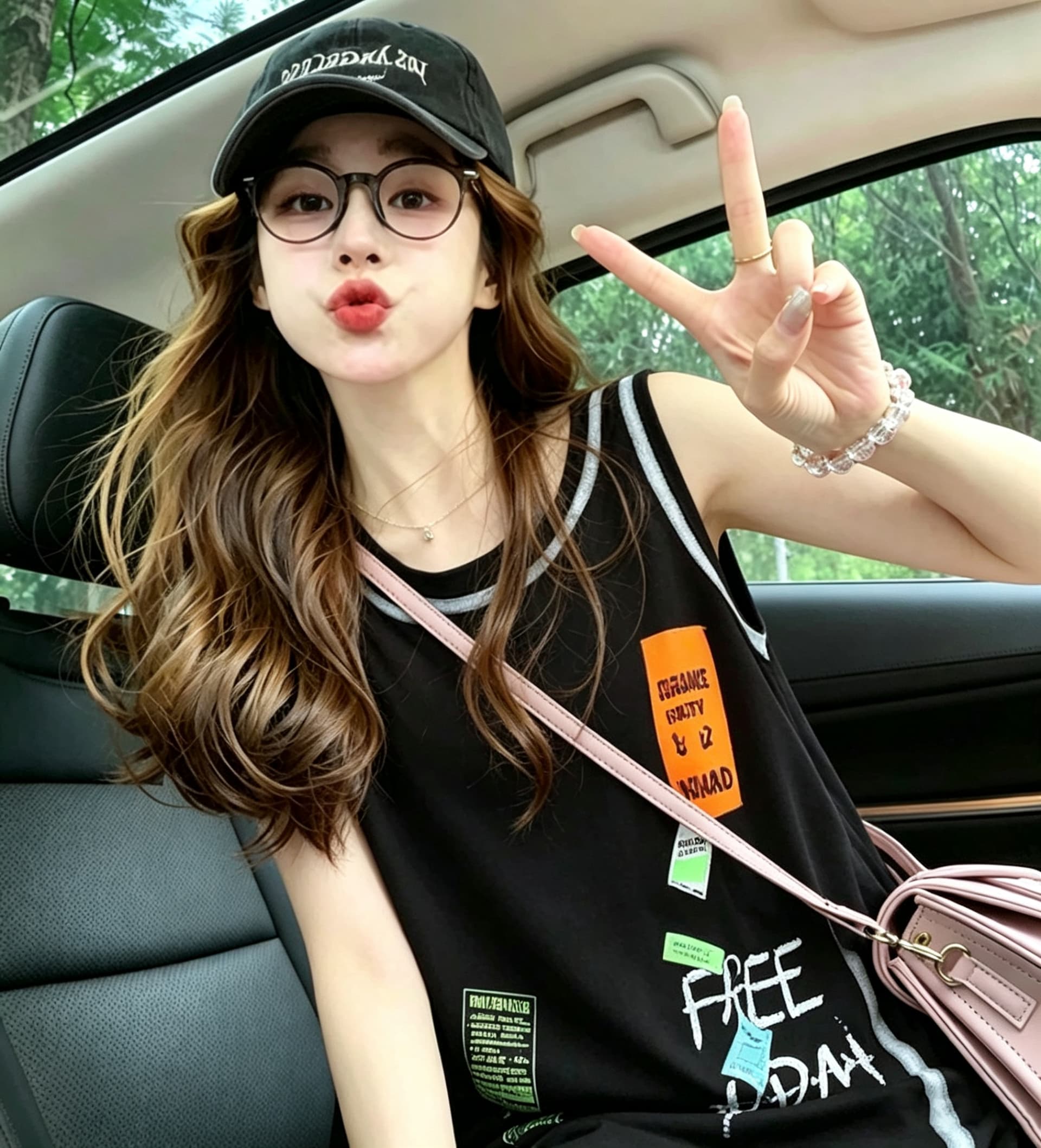 실사 6535 면 빅 사이즈 여성 의류 찢어진 부분 민소매 조끼 티셔츠 여성 2026 새로운 여름 맨위 이미지 3