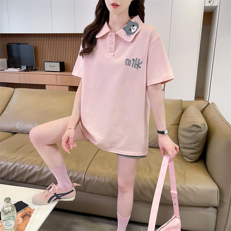 실사 튀김 거리 흔들어서 톤 품질 원본 부형제 면 소재 반팔 티셔츠 여성 트렌디 새로운 맨위 빅 사이즈 여성 의류 상세 이미지 18