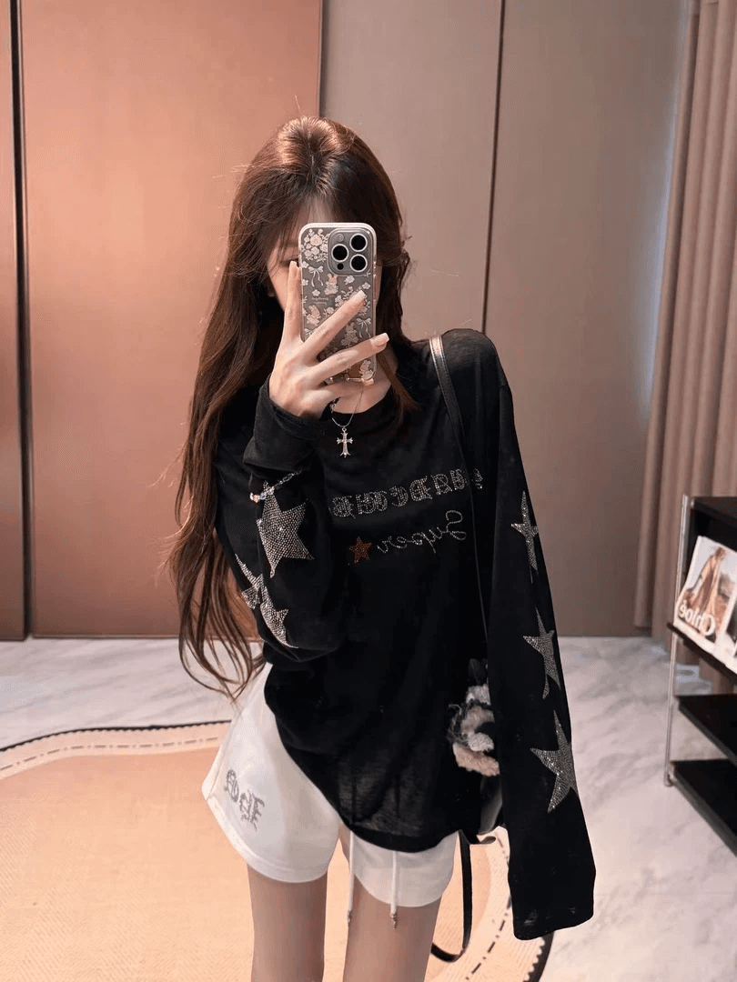 압력 훈련 광저우 눈꽃 면 자외선 차단 블라우스 여성 상세 이미지 1