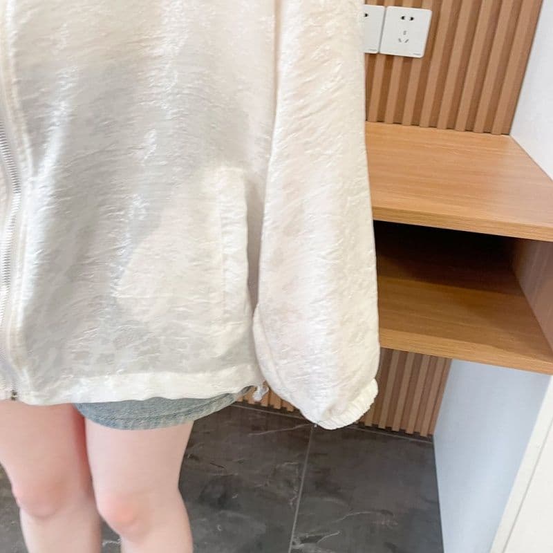 실사 흔들어서 톤 품질 얇고 가벼운 부드럽다 자외선 차단 의류 후드 지퍼 여성 코트 봄 가을 새로운 맨위 외부 가져 가라. 여성 상세 이미지 12