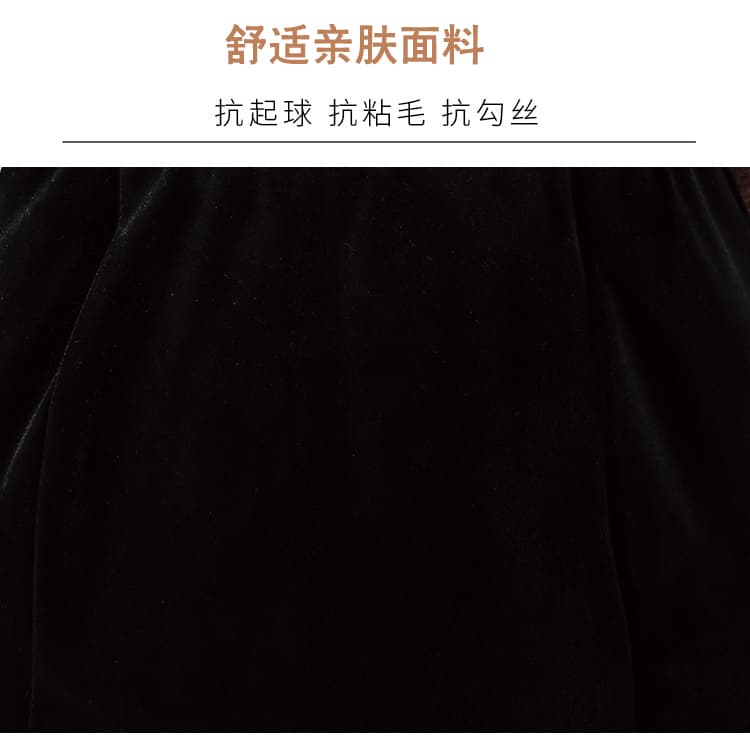실사 2026 년 가을 하이웨이스트 몸매 가꾸기 슬림해 보이는 금사 벨벳 패치워크 인어 꼬리 스커트 상세 이미지 7