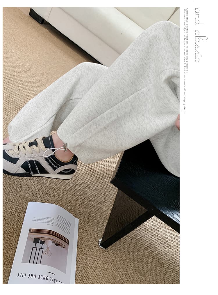 실사 2026 년 가을 겨울 새로운 작은 키 좁은 에디션 작은 모통이 칼 캐주얼 바지 상세 이미지 20