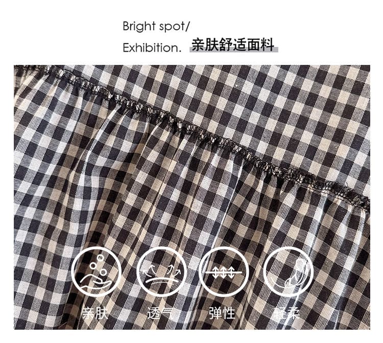 실사 여름 드레스 새로운 빅 사이즈 여성 의류 루즈핏 레이스 측면 색상 버클 면 린넨 셔츠 인형 셔츠 상세 이미지 3