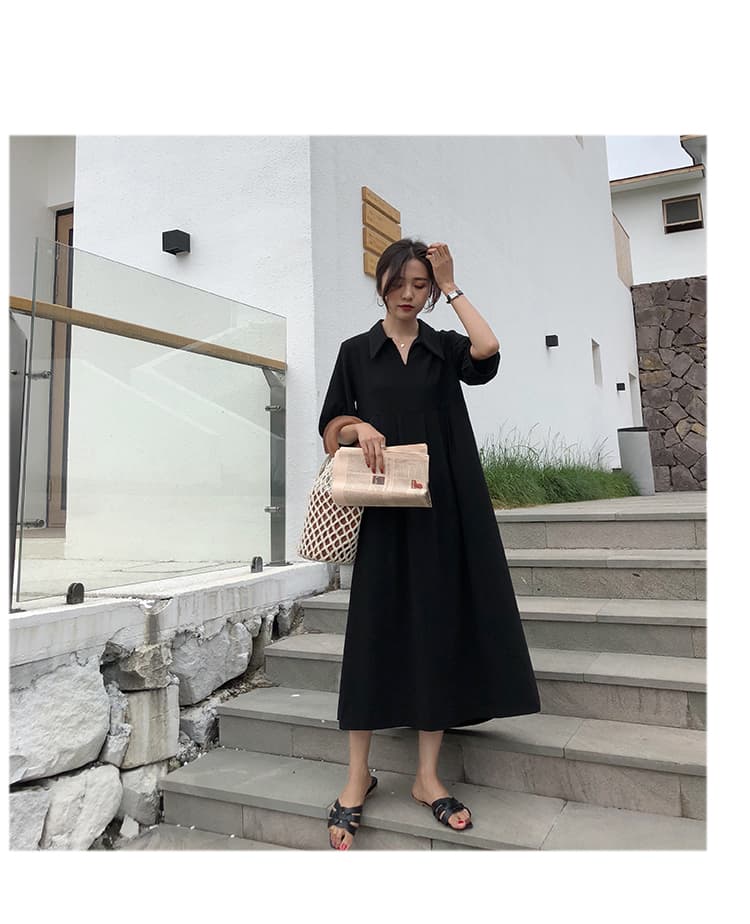 여름 드레스 새로운 숨기기 고기 표지 배 드레스 빅 사이즈 여성 의류 통통한 여동생 롱 스커트 m 4xl 200 kg 상세 이미지 17