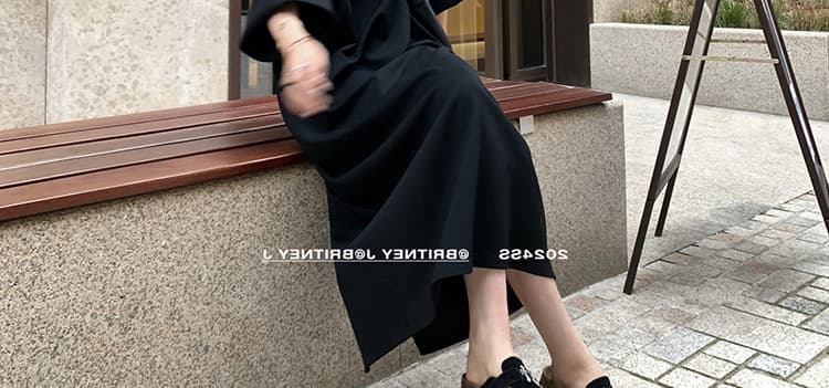 여름 드레스 새로운 패션 루즈핏 종이 사람들 느긋한 바람 공기 면 캐주얼 중간 길이 드레스 m-4xl200 근 상세 이미지 34