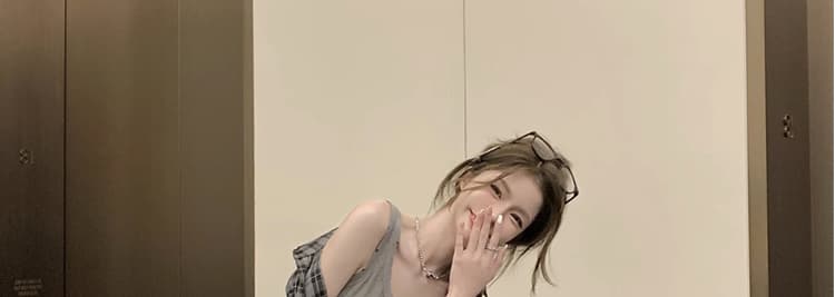 여름 드레스 새로운 빅 사이즈 여성 의류 품격 조끼 원피스 체크무늬 셔츠 세트 m-4xl200 근 상세 이미지 75