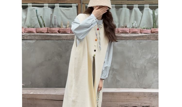 봄 드레스 한국 스타일 빅 사이즈 여성 의류 느긋한 바람 술 조끼 스커트 플리츠 레이스 업 셔츠 투피스 세트 상세 이미지 24