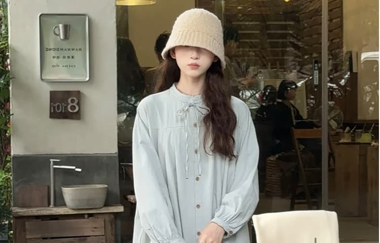 봄 드레스 한국 스타일 빅 사이즈 여성 의류 느긋한 바람 술 조끼 스커트 플리츠 레이스 업 셔츠 투피스 세트 상세 이미지 28