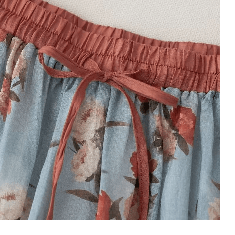 여름 드레스 새로운 빅 사이즈 슬림해 보이는 표지 배 도루 센스 배 종류 몸 하이웨이스트 한 마디 롱 스커트 오리지널 디자인 반신 스커트 이미지 5