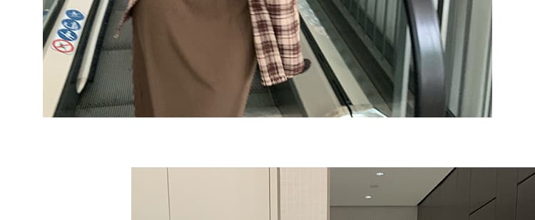 2026 이른 봄 한국어 빅 사이즈 여성 의류 품격 조끼 원피스 격자 무늬 셔츠 세트 m-4xl200 근 상세 이미지 19