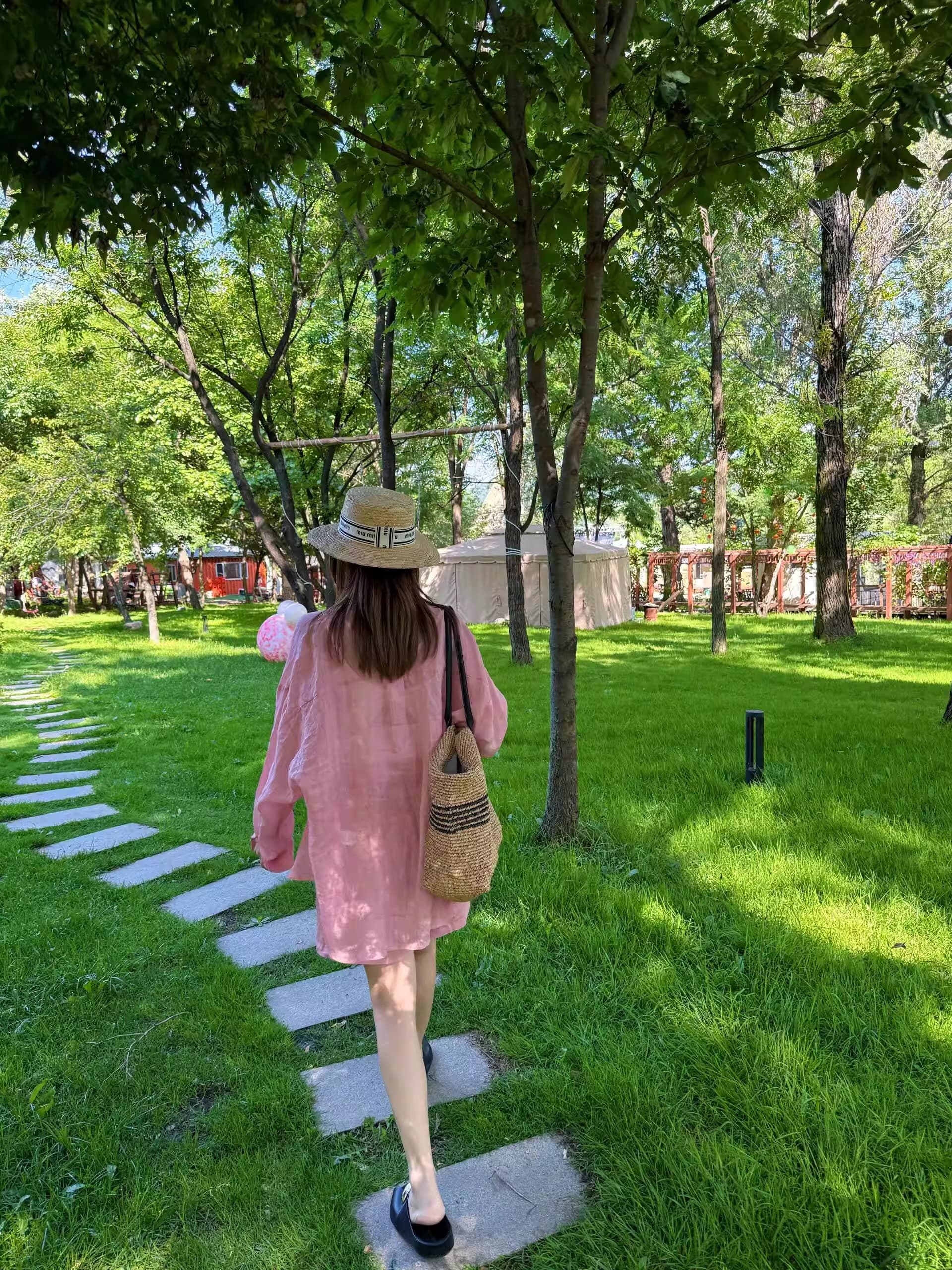 여름 드레스 프랑스식 휴가 바람 아마 셔츠 세트 오래된 돈 느슨함 느긋한 루즈핏 자외선 차단 의류 반바지 투피스 세트 상세 이미지 4