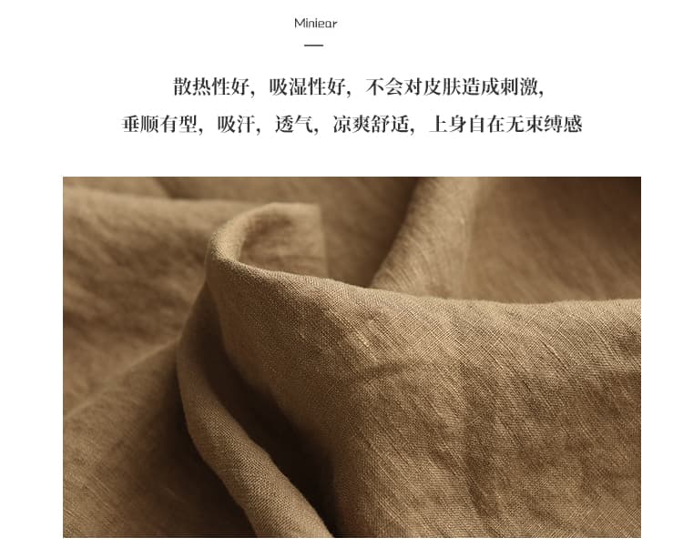 여름 드레스 새로운 면 린넨 여성 셔츠 빅 포켓 폴로 칼라 중간 소매 루즈핏 종류 셔츠 캐주얼 외부 잡아라. 의류 상세 이미지 3