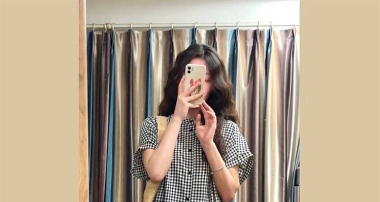 여름 드레스 새로운 빅 사이즈 여성 의류 일본식 느긋한 바람 격자 무늬 셔츠 드레스 미니멀리즘 맨위 상세 이미지 8