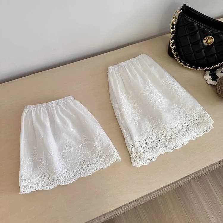 후드티 랩스커트팬츠 자수 가을 겨울 레이스 노출 방지 만나는 반신 스커트 레이스 밑단 엉덩이 유물 새로운 미니 스커트 이미지 2