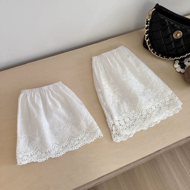 후드티 랩스커트팬츠 자수 가을 겨울 레이스 노출 방지 만나는 반신 스커트 레이스 밑단 엉덩이 유물 새로운 미니 스커트 상세 이미지 6