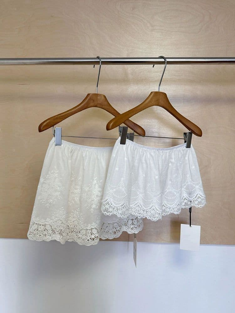 후드티 랩스커트팬츠 자수 가을 겨울 레이스 노출 방지 만나는 반신 스커트 레이스 밑단 엉덩이 유물 새로운 미니 스커트 상세 이미지 12