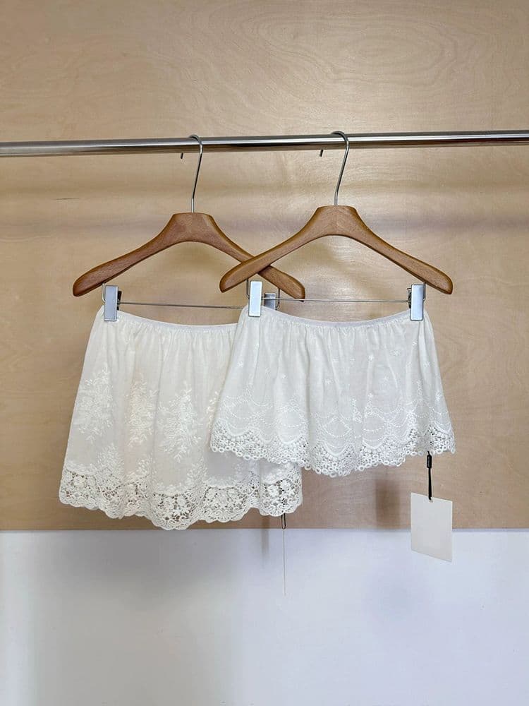 후드티 랩스커트팬츠 자수 가을 겨울 레이스 노출 방지 만나는 반신 스커트 레이스 밑단 엉덩이 유물 새로운 미니 스커트 상세 이미지 13