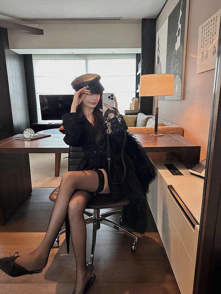 영국식 바람 폴로 칼라 이중 버튼 허리 수축 레이스업 카키 색 바람막이 여성 품격 쇼트 스타일 재킷 상세 이미지 7