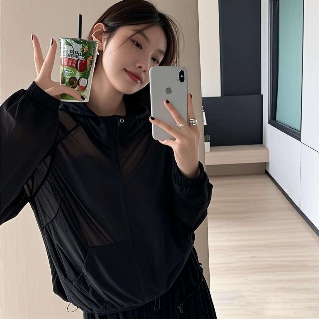여름 새로운 자외선 차단 의류 여성 짧은 캐주얼 재킷 자켓 얇은 스타일 국방 자외선 맨위 다용도 자외선 차단 복 상세 이미지 11