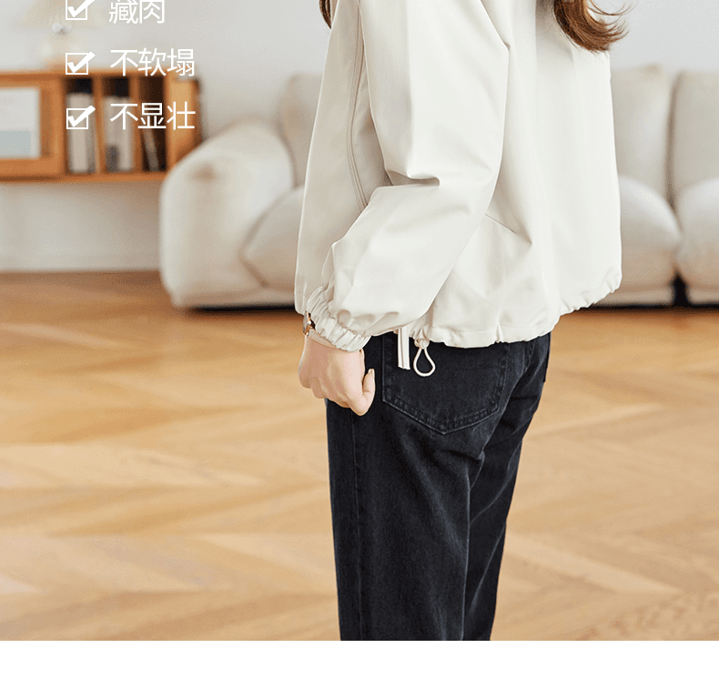 캐주얼 후드 여성 코트 2026 봄 가을 새로운 디자인 센스 작은 대중 야외 방풍 출퇴근 재킷 패션 다용도 상세 이미지 10
