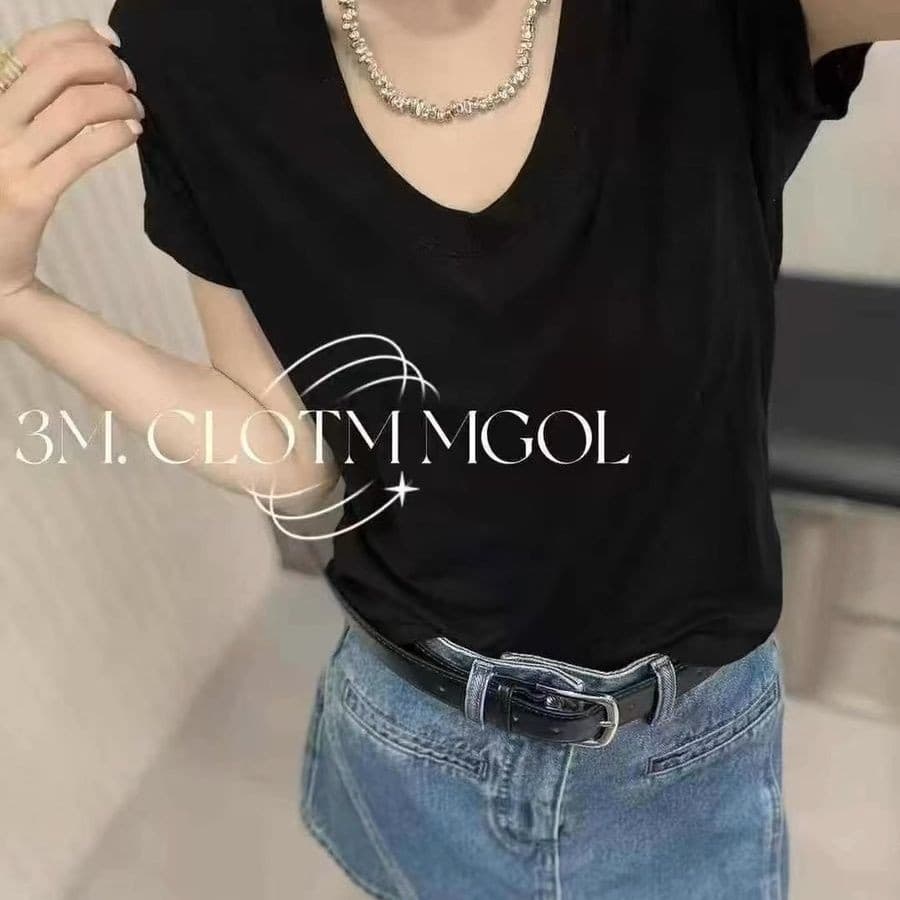 털 셔츠 라이 경기 서울 만나는 새로운 패션 u 칼라 반팔 티셔츠 기본 셔츠 맨위 상세 이미지 4