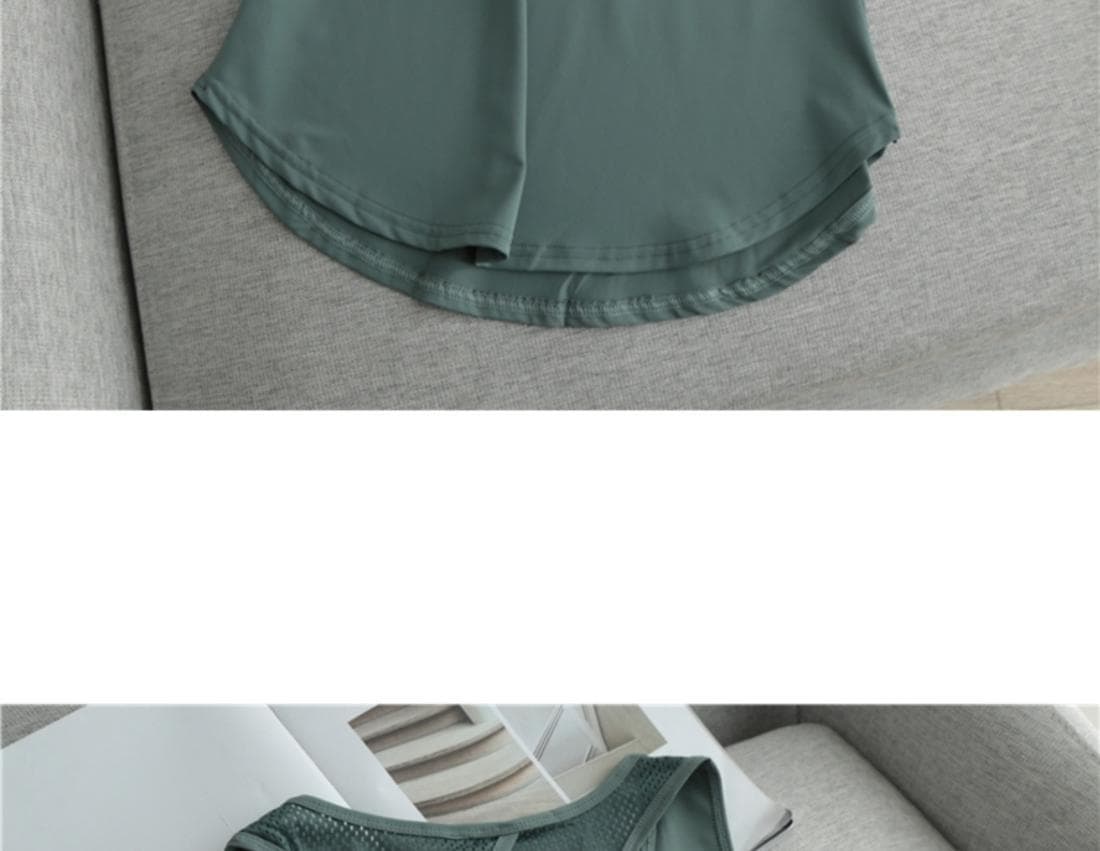 섹시함 메쉬 백리스 얇은 스타일 통기성 어깨 루즈핏 다용도 캐미솔 상세 이미지 9