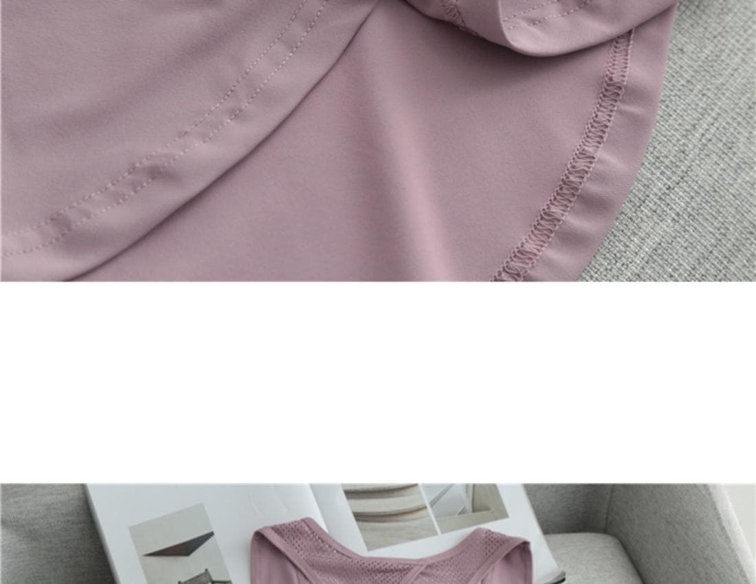 섹시함 메쉬 백리스 얇은 스타일 통기성 어깨 루즈핏 다용도 캐미솔 상세 이미지 20